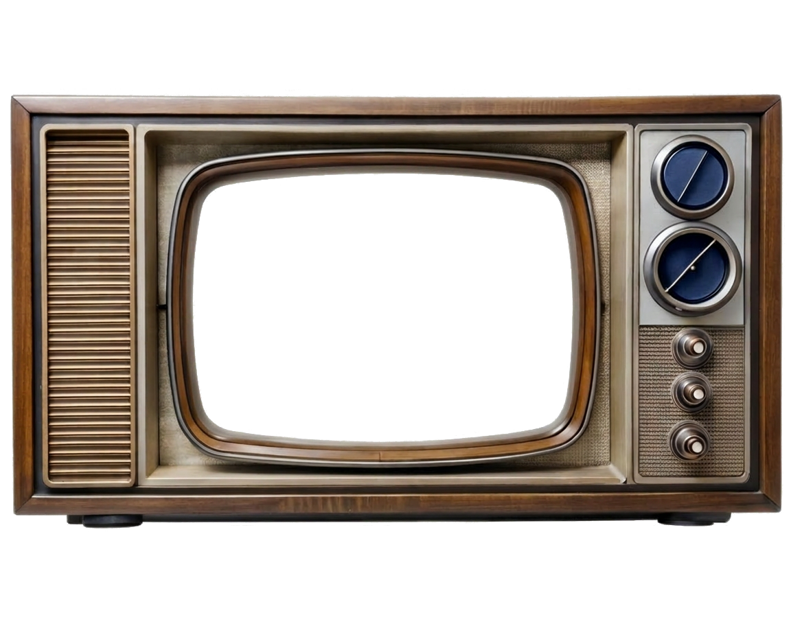 A vintage television set
